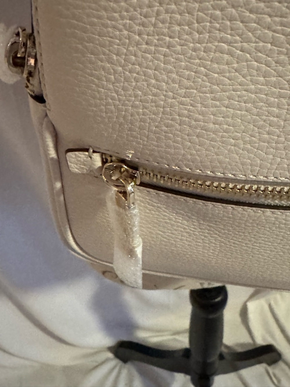 kate spade Parchment Pebble Leather Mini Backpack Crossbody - Picture 3 of 10